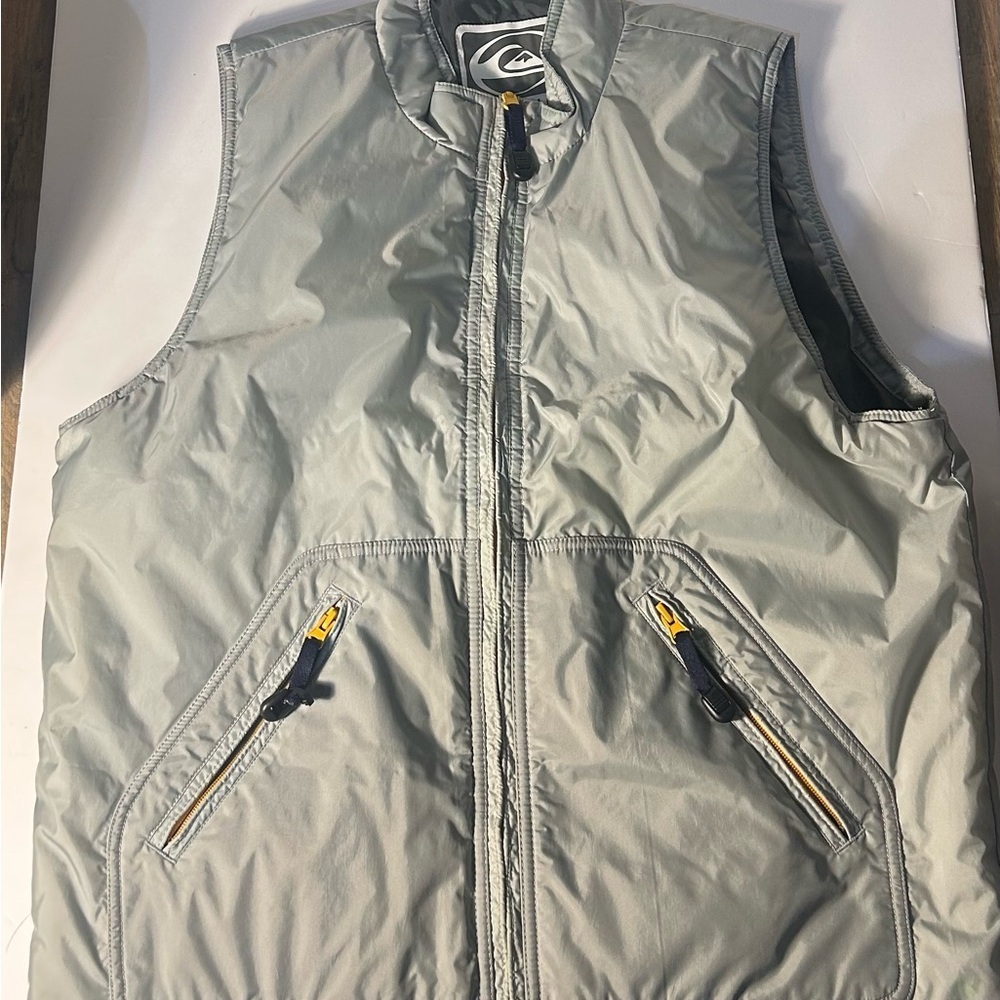 Men's Gray Quilted Vest